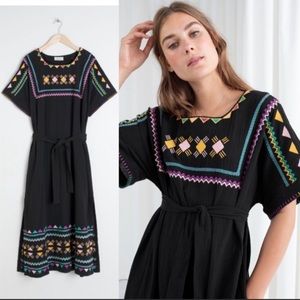 & other stories embroidered sundress